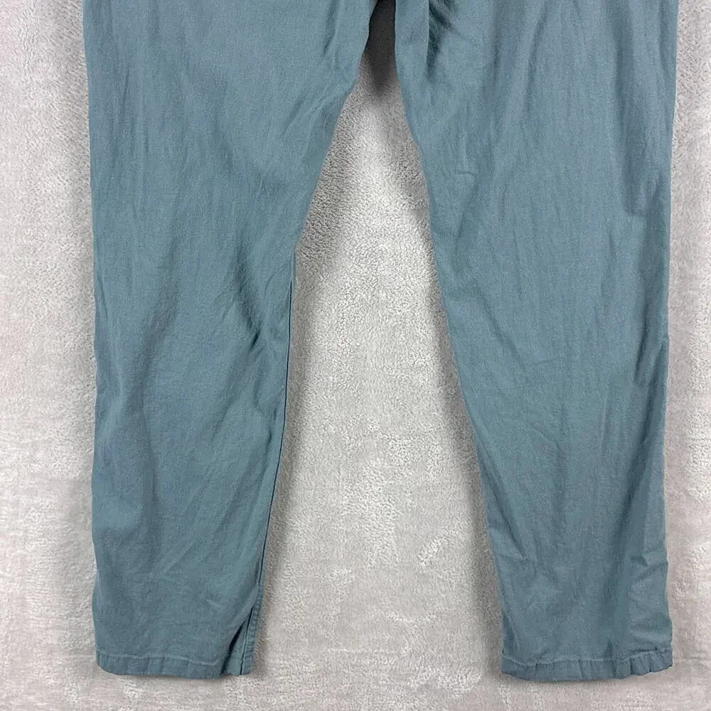 Mugsy Pants Mens 38x32 Blue Coves Linen Rayon Preppy Classic Luxury Beach Summer